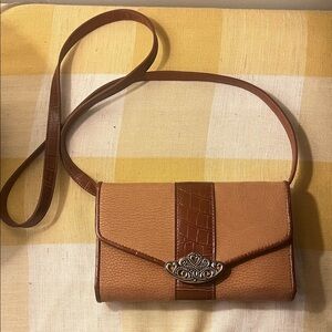 Coldwater Creek Brown and Tan Crossbody Bag